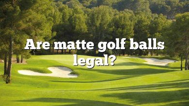 Are matte golf balls legal?