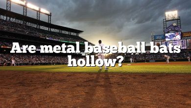 Are metal baseball bats hollow?