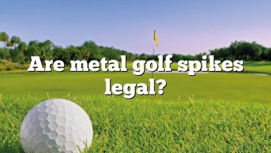 Are metal golf spikes legal?