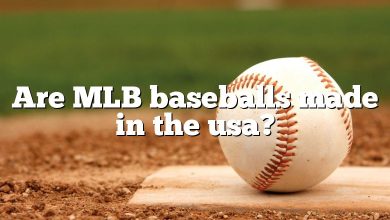 Are MLB baseballs made in the usa?
