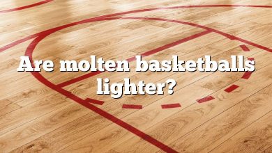 Are molten basketballs lighter?