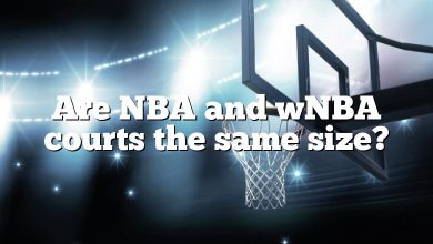 Are NBA and wNBA courts the same size?