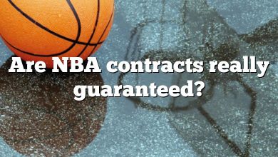 Are NBA contracts really guaranteed?