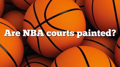 Are NBA courts painted?