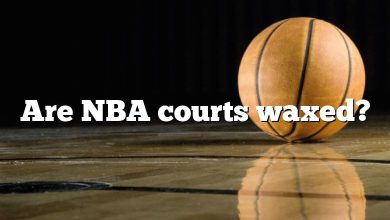 Are NBA courts waxed?