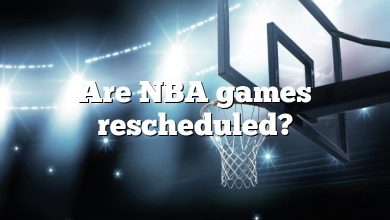 Are NBA games rescheduled?