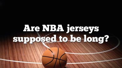 Are NBA jerseys supposed to be long?