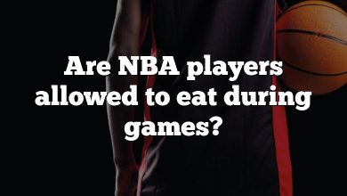 Are NBA players allowed to eat during games?