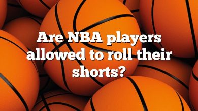 Are NBA players allowed to roll their shorts?