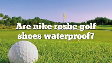 Are nike roshe golf shoes waterproof?