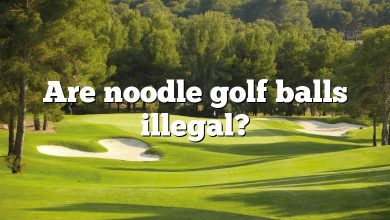 Are noodle golf balls illegal?