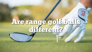 Are range golf balls different?