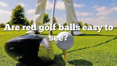 Are red golf balls easy to see?