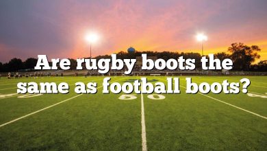 Are rugby boots the same as football boots?