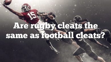 Are rugby cleats the same as football cleats?