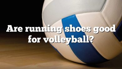 Are running shoes good for volleyball?