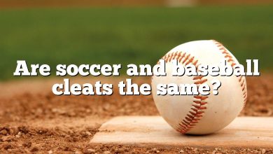 Are soccer and baseball cleats the same?