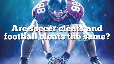 Are soccer cleats and football cleats the same?