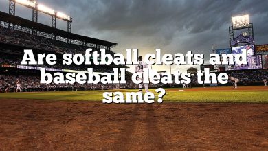 Are softball cleats and baseball cleats the same?