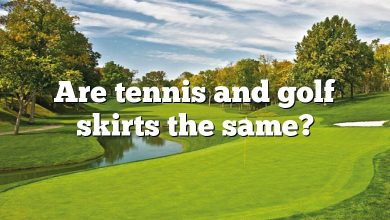 Are tennis and golf skirts the same?