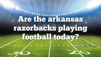 Are the arkansas razorbacks playing football today?