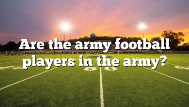 Are the army football players in the army?
