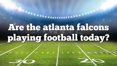 Are the atlanta falcons playing football today?