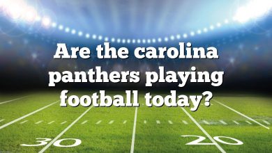 Are the carolina panthers playing football today?