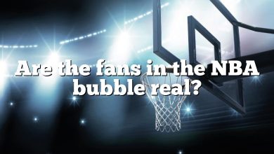 Are the fans in the NBA bubble real?