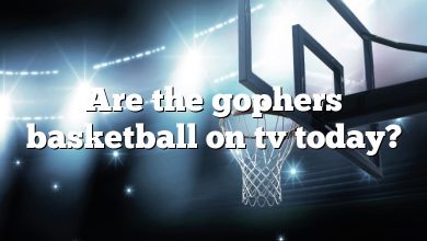 Are the gophers basketball on tv today?