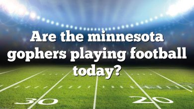 Are the minnesota gophers playing football today?
