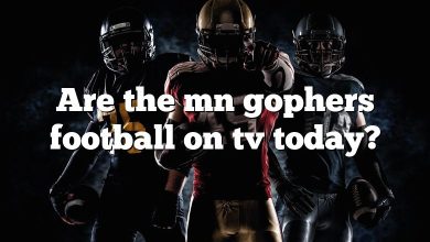 Are the mn gophers football on tv today?
