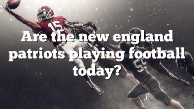 Are the new england patriots playing football today?