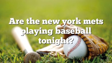 Are the new york mets playing baseball tonight?
