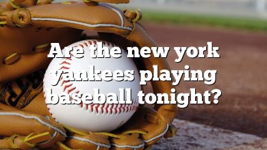 Are the new york yankees playing baseball tonight?