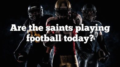 Are the saints playing football today?