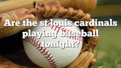 Are the st louis cardinals playing baseball tonight?