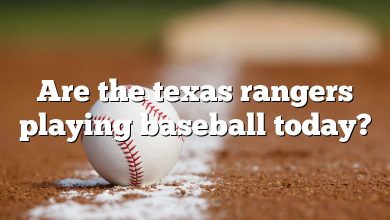 Are the texas rangers playing baseball today?