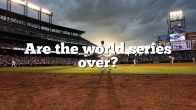 Are the world series over?