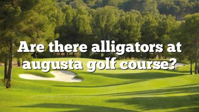 Are there alligators at augusta golf course?