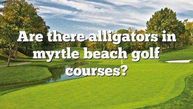 Are there alligators in myrtle beach golf courses?