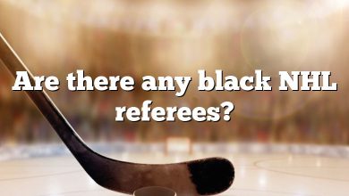 Are there any black NHL referees?