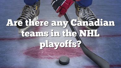 Are there any Canadian teams in the NHL playoffs?