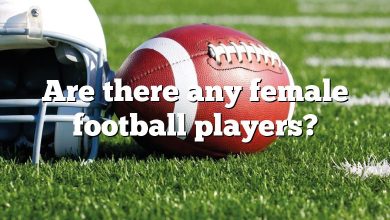 Are there any female football players?