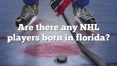 Are there any NHL players born in florida?