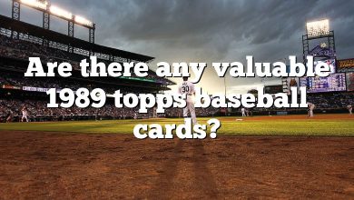 Are there any valuable 1989 topps baseball cards?