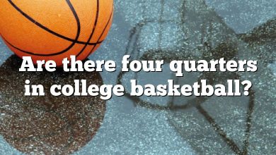 Are there four quarters in college basketball?