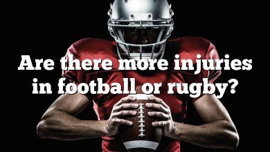Are there more injuries in football or rugby?