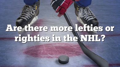 Are there more lefties or righties in the NHL?