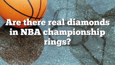 Are there real diamonds in NBA championship rings?